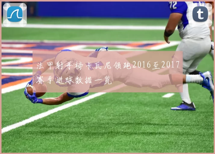 法甲射手榜卡瓦尼领跑2016至2017赛季进球数据一览